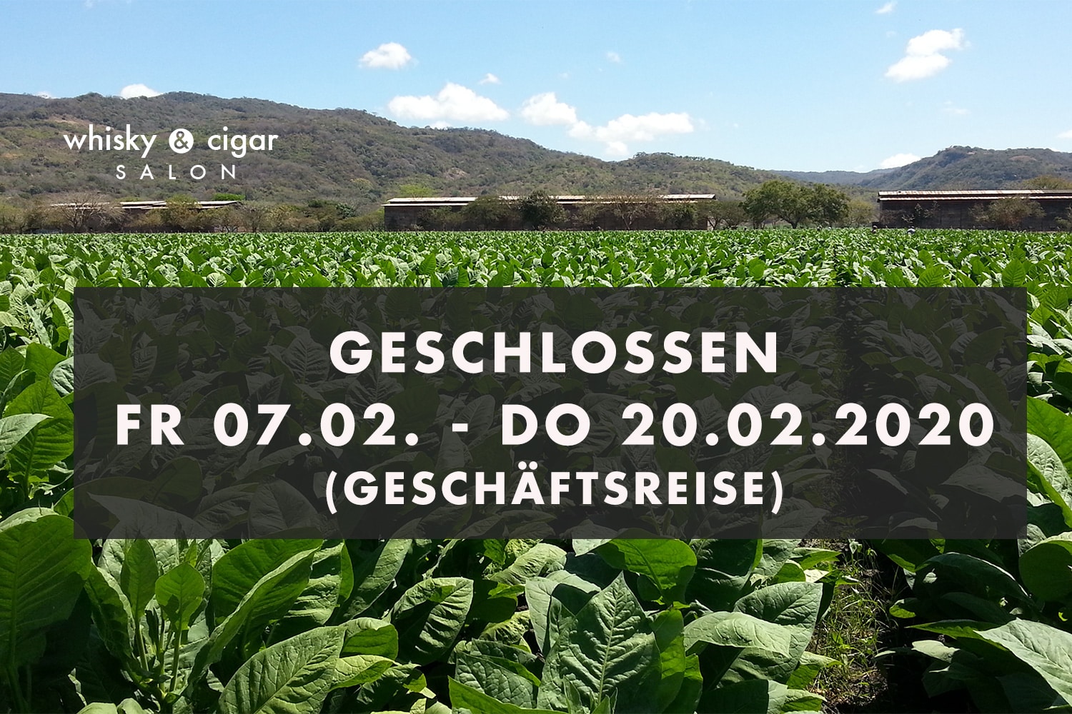 Geschlossen 07.-20.02.2020