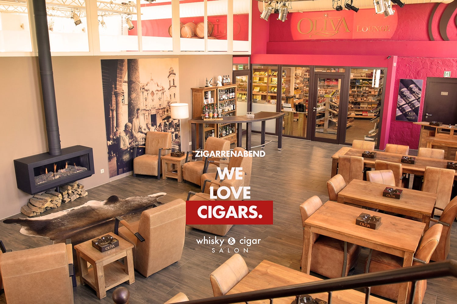 Zigarren-Abend im whisky & cigar salon, in der Zigarren-Lounge. First Oliva Lounge Europe. Best Lounge Europe (Cigar Trophy Awards 2024).