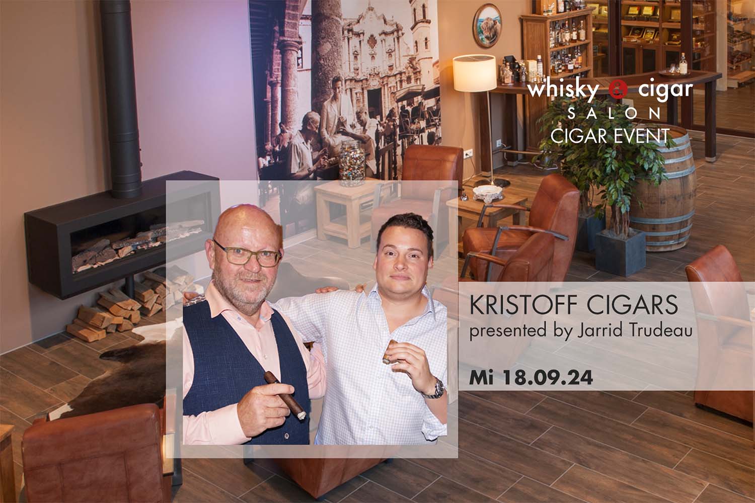 Ankündigung Zigarren-Event Kristoff Cigars mit Jarrid Trudeau im whisky & cigar salon