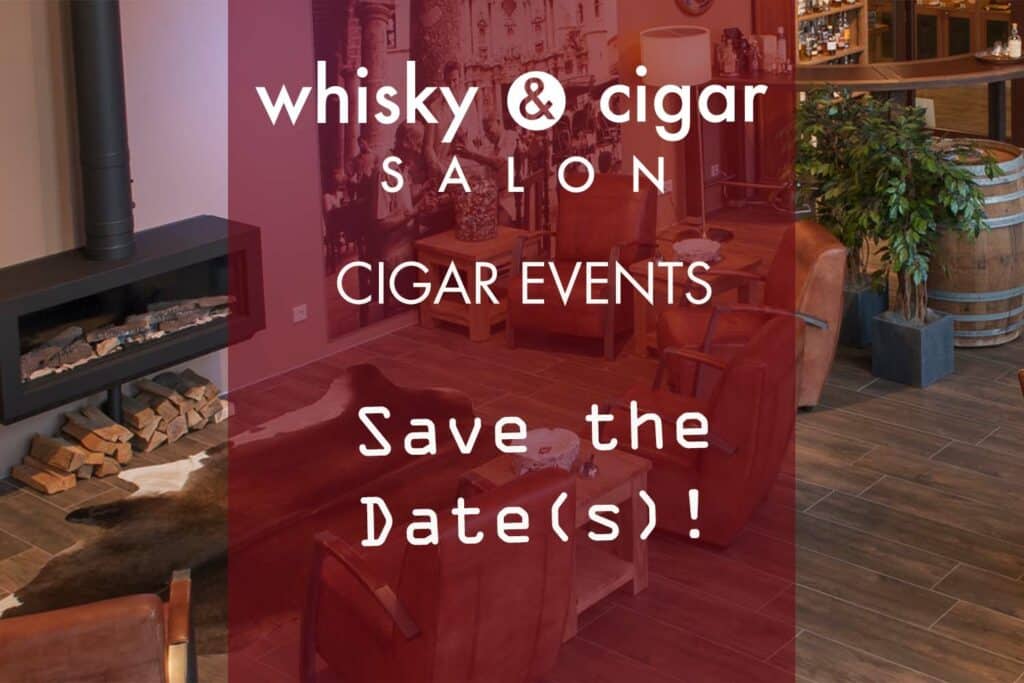 Ankündigung diverser Zigarren-Events im whisky & cigar salon